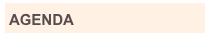 AGENDA